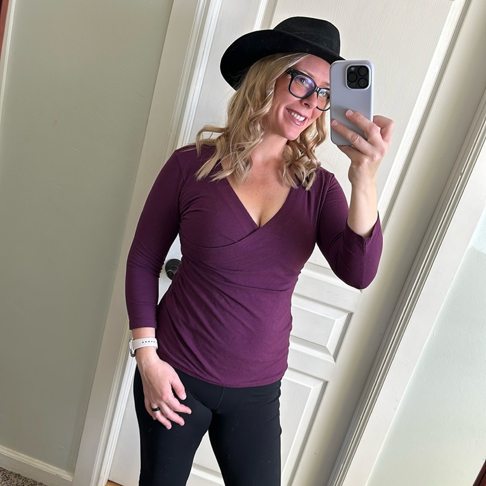 Faux wrap top